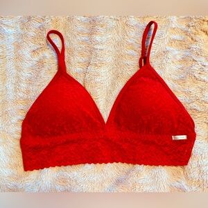 Calvin Klein Red Pullover lace Bra